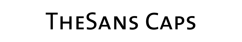 TheSans Caps font preview