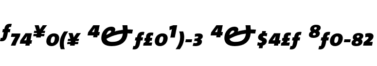 TheSans ExtraBold Expert Italic font preview