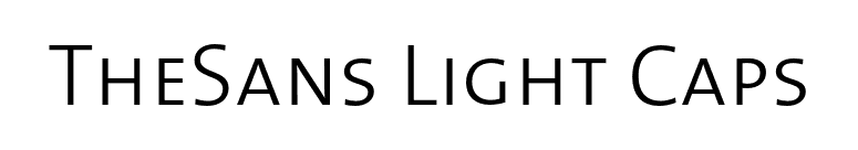 TheSans Light Caps font preview