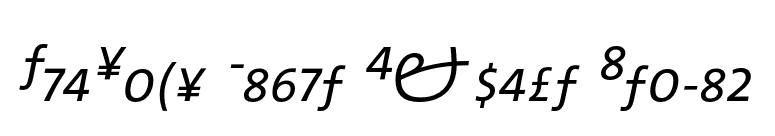 TheSans Light Expert Italic font preview