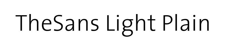 TheSans Light Plain font preview