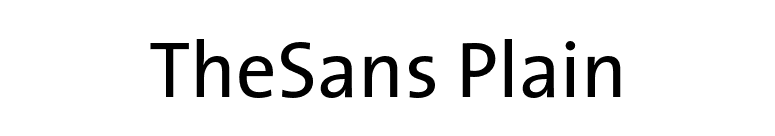 TheSans Plain font preview