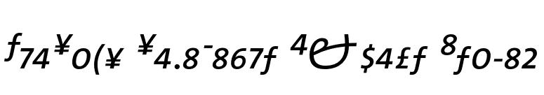 TheSans SemiLight Expert Italic font preview
