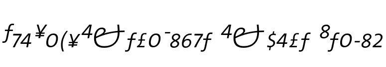 TheSansExtraLight Expert Italic font preview