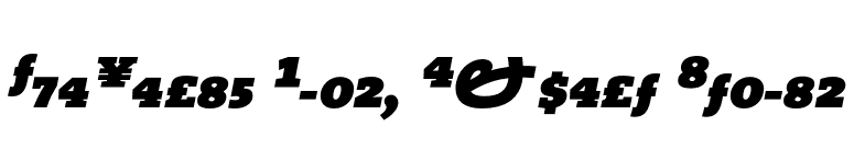 TheSerif Black Expert Italic font preview