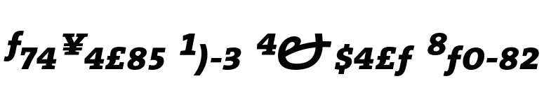 TheSerif Bold Expert Italic font preview