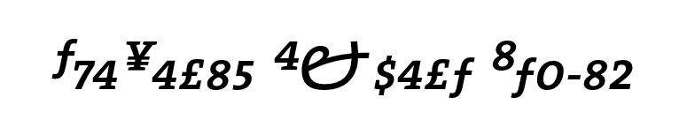 TheSerif Expert Italic font preview