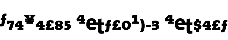 TheSerif ExtraBold Expert font preview