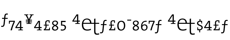 TheSerif ExtraLight Expert font preview