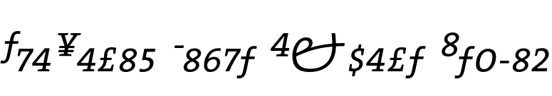 TheSerif Light Expert Italic font preview
