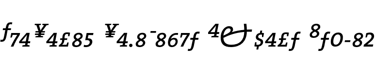 TheSerif SemiLight Expert Italic font preview