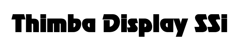 Thimba Display SSi font preview