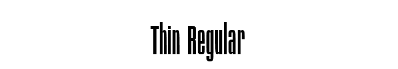 Thin Regular font preview