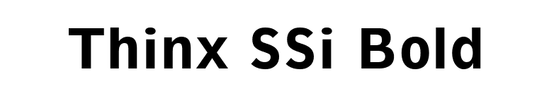 Thinx SSi Bold font preview