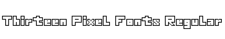 Thirteen Pixel Fonts Regular font preview