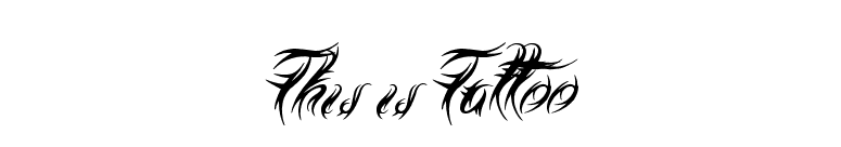 This is Tattoo font preview