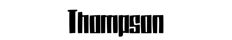 Thompson font preview