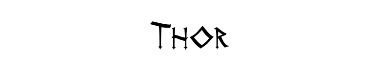 Thor font preview