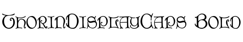 ThorinDisplayCaps Bold font preview
