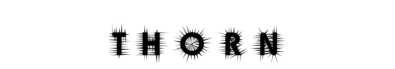 Thorn font preview