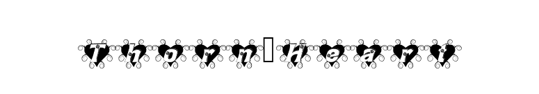 Thorn_Heart font preview