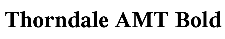 Thorndale AMT Bold font preview