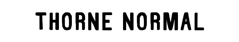 Thorne Normal font preview