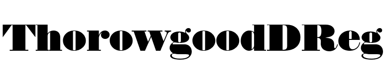 ThorowgoodDReg font preview