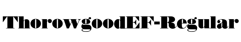 ThorowgoodEF-Regular font preview