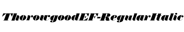 ThorowgoodEF-RegularItalic font preview