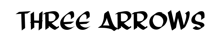 Three Arrows font preview