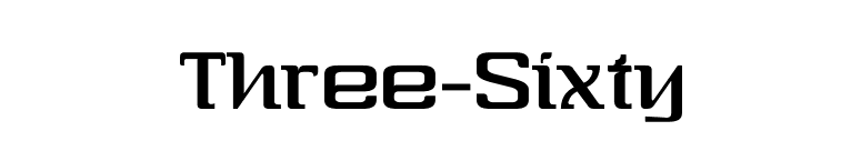 Three-Sixty font preview
