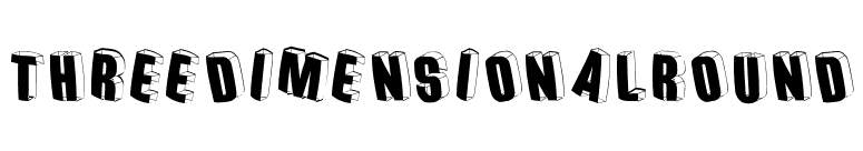 ThreedimensionalRound font preview
