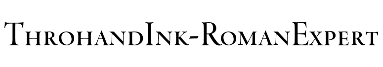 ThrohandInk-RomanExpert font preview