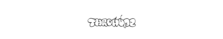 Throwupz font preview