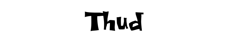 Thud font preview