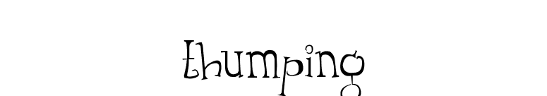 Thumping font preview