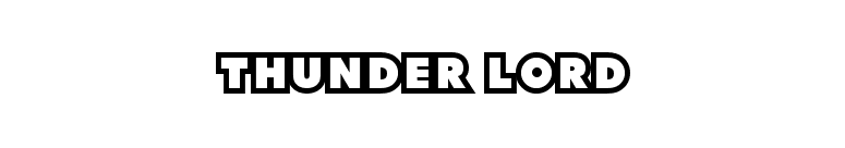 Thunder Lord font preview