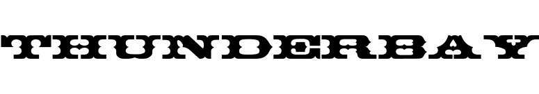ThunderBay font preview