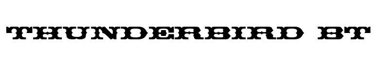 Thunderbird BT font preview