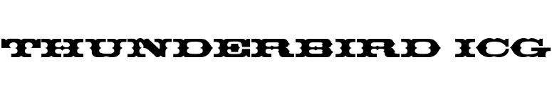 Thunderbird ICG font preview