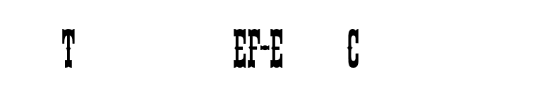 ThunderbirdEF-ExtraCondensed font preview