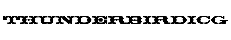 ThunderbirdICG font preview