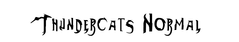 Thundercats Normal font preview