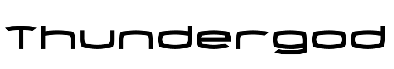 Thundergod font preview