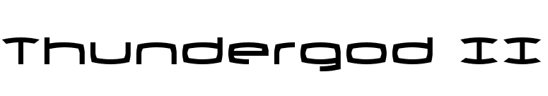 Thundergod II font preview