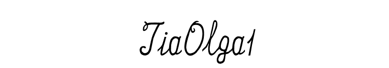 TiaOlga1 font preview
