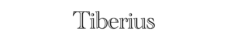 Tiberius font preview