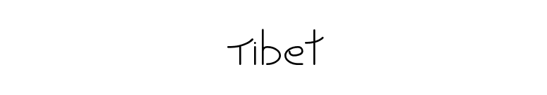 Tibet font preview