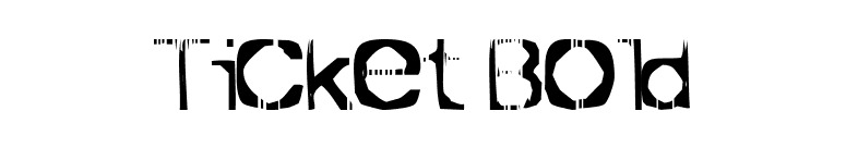 Ticket Bold font preview
